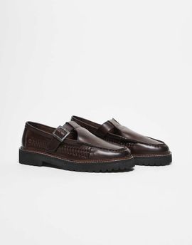 ASOS DESIGN ASOS DESIGN mary jane shoes in brown leather