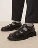 ASOS DESIGN ASOS DESIGN mary janes in black leather with cleated sole - 1