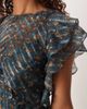 ASOS DESIGN ASOS DESIGN maxi dress with frill body detailing in blue floral print-Multi - 2