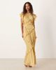 ASOS DESIGN ASOS DESIGN maxi dress with frill body detailing in yellow stripes-Multi - 1