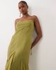 ASOS DESIGN ASOS DESIGN maxi dress with high-low volume hem in olive-Green - 2