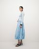 ASOS DESIGN ASOS DESIGN maxi skirt with bubble hem in blue - 1