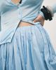 ASOS DESIGN ASOS DESIGN maxi skirt with bubble hem in blue - 4