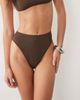 ASOS DESIGN ASOS DESIGN Maya Azores high leg high waist bikini bottoms in chocolate-Brown - 1