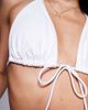 ASOS DESIGN ASOS DESIGN Maya high apex tie front bikini top in white - 4
