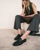 ASOS DESIGN ASOS DESIGN Mayfair premium ruched loafers in black leather - 1