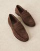 ASOS DESIGN ASOS DESIGN Mayfair premium ruched loafers in brown suede - 2