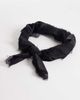 ASOS DESIGN ASOS DESIGN medium headscarf with lace trim in black - 3