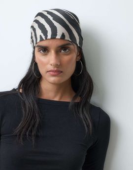 ASOS DESIGN ASOS DESIGN medium scarf in zebra print-MULTI