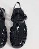 ASOS DESIGN ASOS DESIGN Medley jelly fisherman flats in black - 3