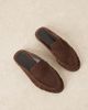 ASOS DESIGN ASOS DESIGN Mellow premium loafer mules in chocolate suede-Brown - 1