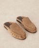 ASOS DESIGN ASOS DESIGN Mellow premium loafer mules in taupe suede-Brown - 1