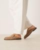 ASOS DESIGN ASOS DESIGN Mellow premium loafer mules in taupe suede-Brown - 2