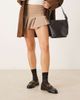 ASOS DESIGN ASOS DESIGN Melrose chain detail ruched loafers in black croc - 2