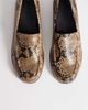 ASOS DESIGN ASOS DESIGN Melva clean round toe loafers in snake-Multi - 3