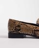 ASOS DESIGN ASOS DESIGN Melva clean round toe loafers in snake-Multi - 4