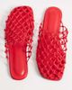 ASOS DESIGN ASOS DESIGN Mercy woven flat mules in red - 1