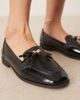 ASOS DESIGN ASOS DESIGN Mermaid tassel detail flat shoes in black - 3