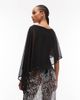 ASOS DESIGN ASOS DESIGN mesh cape bodysuit in black - 4