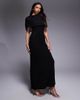 ASOS DESIGN ASOS DESIGN mesh cape detail maxi dress in black - 1