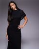 ASOS DESIGN ASOS DESIGN mesh cape detail maxi dress in black - 2