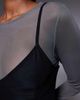 ASOS DESIGN ASOS DESIGN mesh double layer corset maxi dress with seaming detail in charcoal-Gray - 3