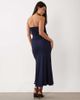 ASOS DESIGN ASOS DESIGN mesh drape bandeau maxi dress in navy - 3