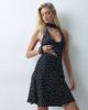 ASOS DESIGN ASOS DESIGN mesh halter neck with scarf detail in polka dot-Multi - 4