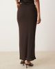 ASOS DESIGN ASOS DESIGN mesh maxi skirt in chocolate - part of a set-Brown - 4