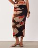ASOS DESIGN ASOS DESIGN mesh midi skirt with ruching in red bloom floral - part of a set-Multi - 2
