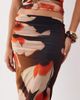ASOS DESIGN ASOS DESIGN mesh midi skirt with ruching in red bloom floral - part of a set-Multi - 3
