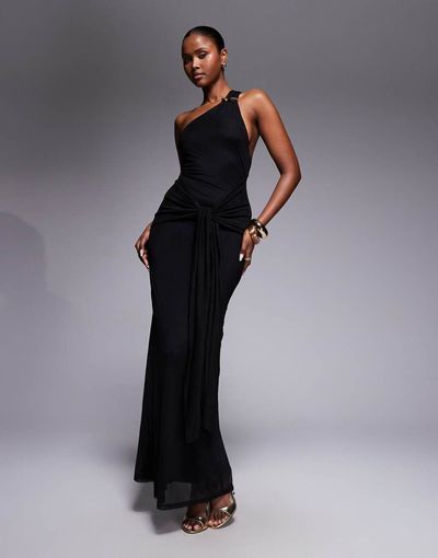 asos one shoulder dress black DESIGN shoulder design with a Tag: Lemons HV push Mens Next Black Paisley Color:Ivory/Ivory/Nude