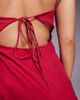 ASOS DESIGN ASOS DESIGN mesh paneled chiffon bias midaxi dress in bright pink - 4