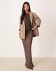 ASOS DESIGN ASOS DESIGN mesh sheer maxi skirt in brown polka dot - 1