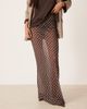 ASOS DESIGN ASOS DESIGN mesh sheer maxi skirt in brown polka dot - 2