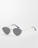 ASOS DESIGN ASOS DESIGN metal angled sunglasses in gold - 1