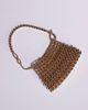 ASOS DESIGN ASOS DESIGN metal beaded adjustable strap clutch bag in gold - 2