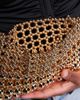 ASOS DESIGN ASOS DESIGN metal beaded adjustable strap clutch bag in gold - 3