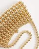 ASOS DESIGN ASOS DESIGN metal beaded clutch bag in gold - 3