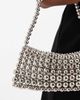 ASOS DESIGN ASOS DESIGN metal beaded clutch bag in silver tone - 3