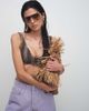 ASOS DESIGN ASOS DESIGN metal frame aviator sunglasses with light brown lens-Gold - 2