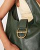 ASOS DESIGN ASOS DESIGN metal hardware tote bag in dark green - 2