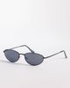 ASOS DESIGN ASOS DESIGN metal oval sunglasses in matte black - 1