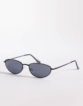 ASOS DESIGN ASOS DESIGN metal oval sunglasses in matte black