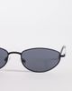 ASOS DESIGN ASOS DESIGN metal oval sunglasses in matte black - 2
