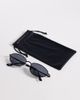 ASOS DESIGN ASOS DESIGN metal oval sunglasses in matte black - 3