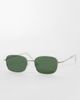ASOS DESIGN ASOS DESIGN metal square sunglasses with G15 lens in silver - 1