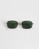 ASOS DESIGN ASOS DESIGN metal square sunglasses with G15 lens in silver - 3