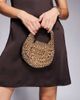 ASOS DESIGN ASOS DESIGN metallic beaded flap over clutch bag in gold - 3