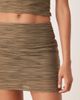 ASOS DESIGN ASOS DESIGN metallic textured mini skirt in khaki green - part of a set - 3